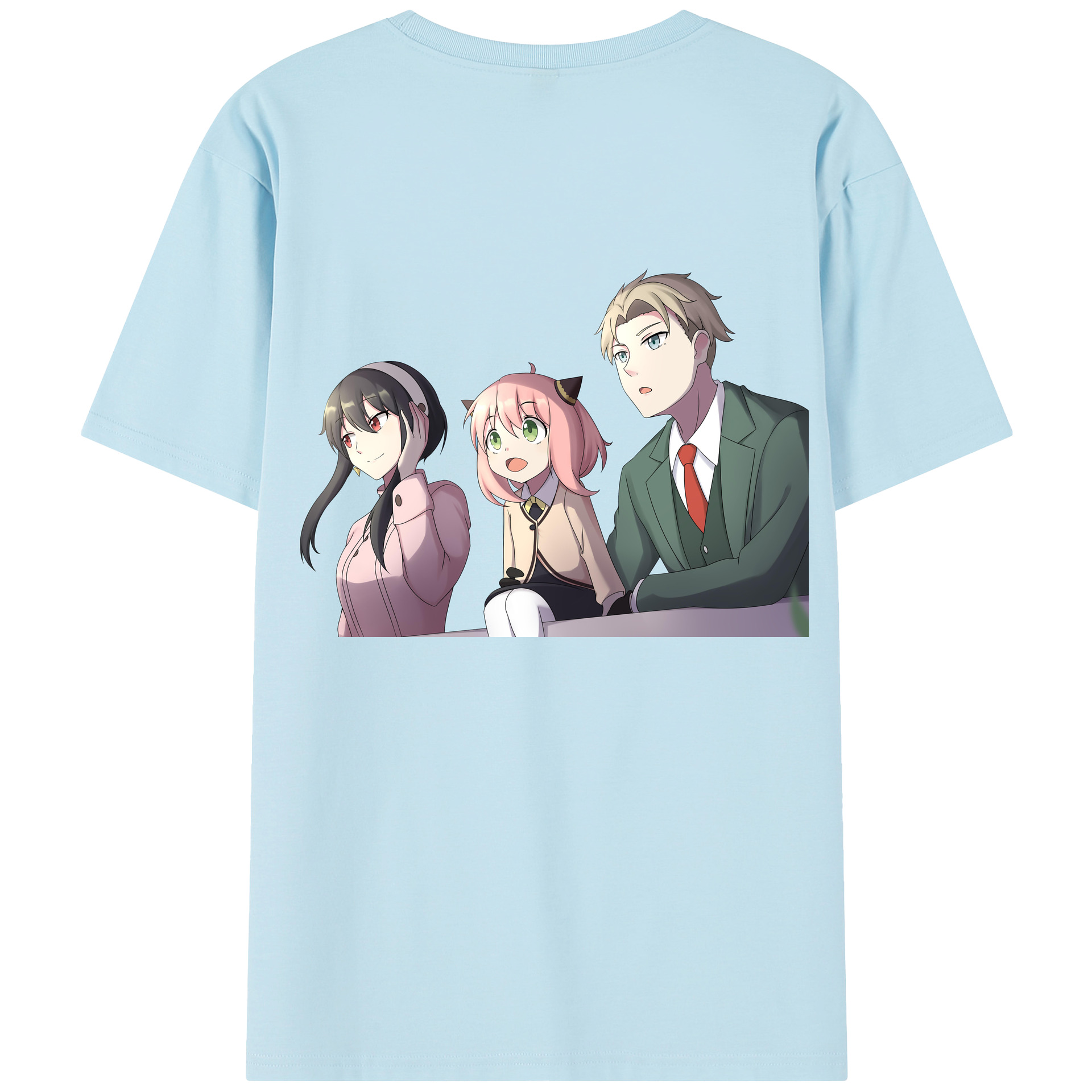 （画像用） SPY×FAMILY间谍家家酒 綿100％半袖Tシャツ（背面プリント）